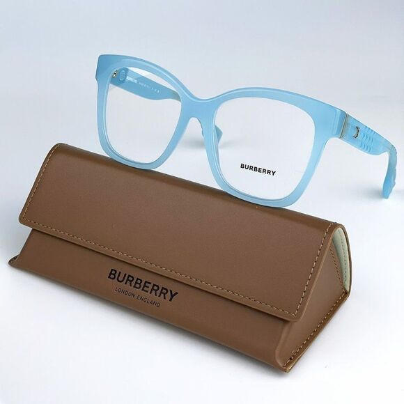 NEW Burberry BE2363 Sylvie 4086 Azure Square Women Eyeglasses - Picture 1 of 9